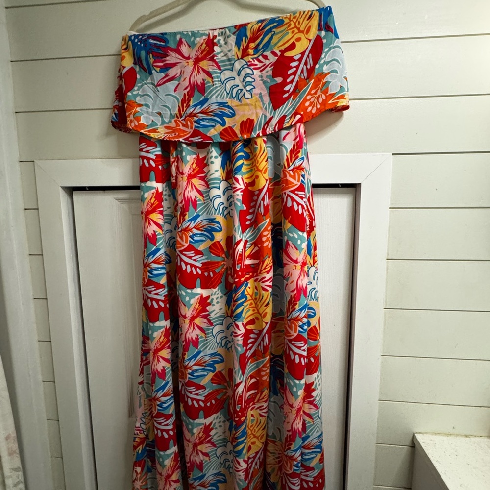 Vibrant Floral Maxi Dress